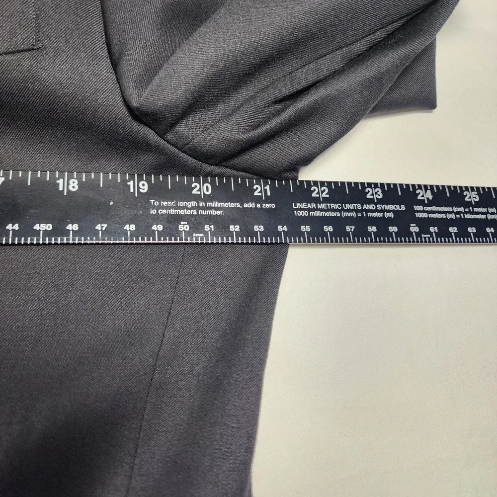 Tommy Hilfiger Mens 38 Long Worsted Wool Blazer Two Button Tailored Classic Gray